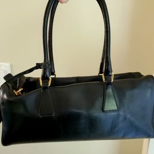 PRADA Black Leather Camera Bag - 2000s